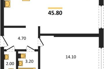 Фото №1: 1-комнатная квартира 45 м² - Краснодар, мкр. Догма Парк, ул. Марины Цветаевой, 36