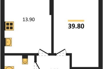 Фото №1: 1-комнатная квартира 39 м² - Краснодар, мкр. Догма Парк, ул. Марины Цветаевой, 36