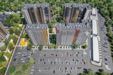 Фото №3: 1-комнатная квартира 41 м² - Яблоновский, мкр. ЖК Мегасити, 