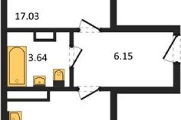 Фото №1: 1-комнатная квартира 46 м² - Краснодар, мкр. жилой комплекс Квартал № 6, 