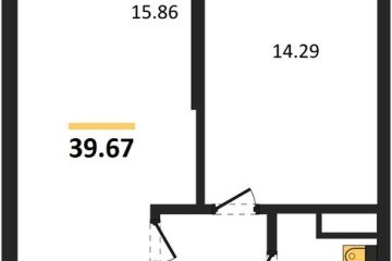 Фото №1: 1-комнатная квартира 39 м² - Майкоп, 