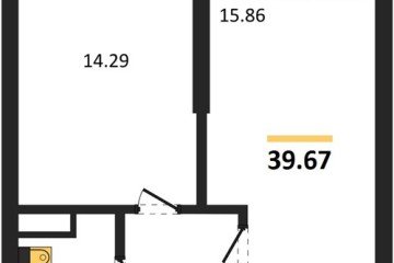 Фото №1: 1-комнатная квартира 39 м² - Майкоп, 