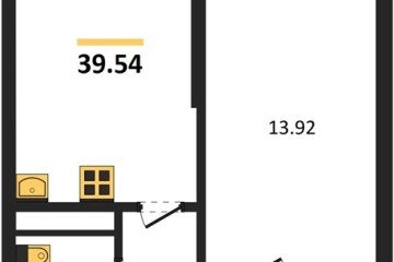 Фото №1: 1-комнатная квартира 39 м² - Майкоп, 