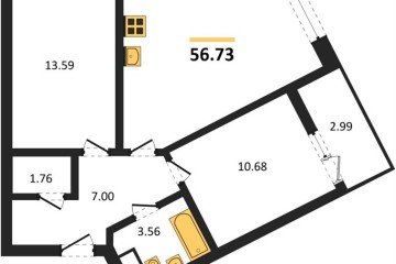 Фото №1: 2-комнатная квартира 56 м² - Майкоп, 