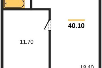 Фото №1: 1-комнатная квартира 40 м² - Краснодар, мкр. Прикубанский внутригородской округ, ул. Конгрессная, 41к1