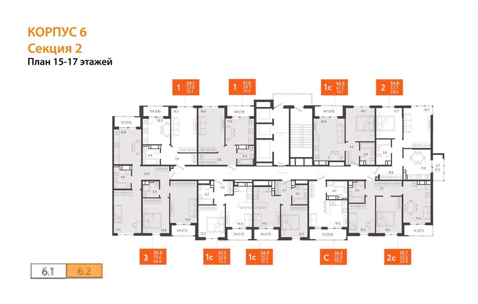 Фото №9: 2-комнатная квартира 54 м² - Краснодар, жилой комплекс Все Свои, ул. Колхозная, 5/2