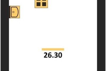 Фото №1: Студия 26 м² - Краснодар, мкр. жилой комплекс Самолёт-6, 