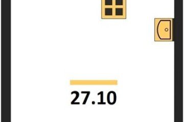 Фото №1: Студия 27 м² - Краснодар, мкр. жилой комплекс Самолёт-6, 