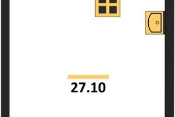 Фото №1: Студия 27 м² - Краснодар, мкр. жилой комплекс Самолёт-6, 