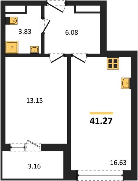 Фото №1: 1-комнатная квартира 41 м² - Кропоткин, ЖК Суворов