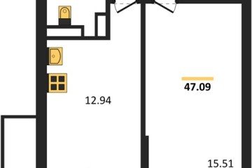 Фото №1: 1-комнатная квартира 47 м² - Краснодар, мкр. Горхутор, 