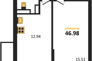 Фото №1: 1-комнатная квартира 44 м² - Краснодар, мкр. Горхутор, 