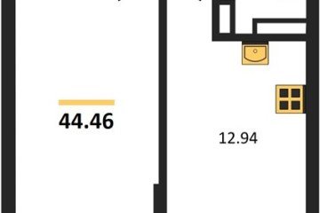 Фото №1: 1-комнатная квартира 44 м² - Краснодар, мкр. Горхутор, 