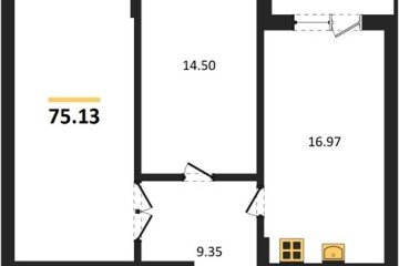 Фото №1: 2-комнатная квартира 75 м² - Краснодар, мкр. Горхутор, 