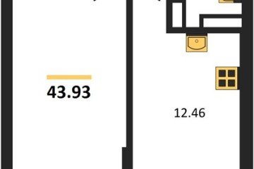 Фото №1: 1-комнатная квартира 43 м² - Краснодар, мкр. Горхутор, 