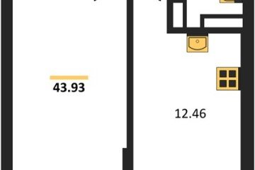 Фото №1: 1-комнатная квартира 44 м² - Краснодар, мкр. Горхутор, 