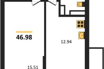 Фото №1: 1-комнатная квартира 47 м² - Краснодар, мкр. Горхутор, 