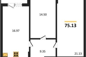 Фото №1: 2-комнатная квартира 75 м² - Краснодар, мкр. Горхутор, 