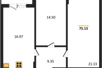 Фото №1: 2-комнатная квартира 75 м² - Краснодар, мкр. Горхутор, 
