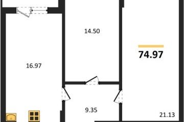Фото №1: 2-комнатная квартира 75 м² - Краснодар, мкр. Горхутор, 