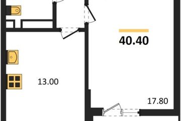 Фото №1: 1-комнатная квартира 40 м² - Майкоп, 