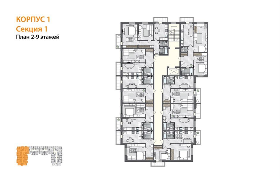 Фото №8: 2-комнатная квартира 47 м² - Яблоновский, ул. Шоссейная, 65