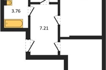 Фото №1: 2-комнатная квартира 52 м² - Яблоновский, ул. Шоссейная, 65