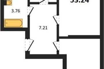 Фото №1: 2-комнатная квартира 52 м² - Яблоновский, ул. Шоссейная, 65