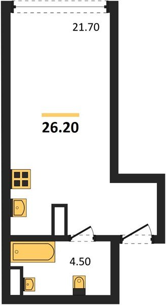 Фото №1: Студия 26 м² - Краснодар, Догма Парк, мкр. Прикубанский внутригородской округ