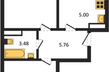 Фото №1: 2-комнатная квартира 57 м² - Берёзовый, мкр. жилой комплекс Молодёжный-2, ул. имени Профессора Малигонова, 42/2к1