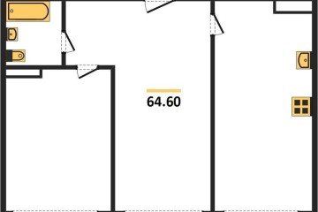 Фото №1: 2-комнатная квартира 64 м² - Краснодар, мкр. Черёмушки, 