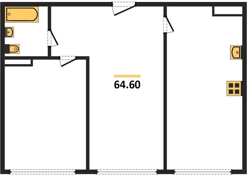Фото №1: 2-комнатная квартира 64 м² - Краснодар, Центральный внутригородской округ, мкр. Черёмушки