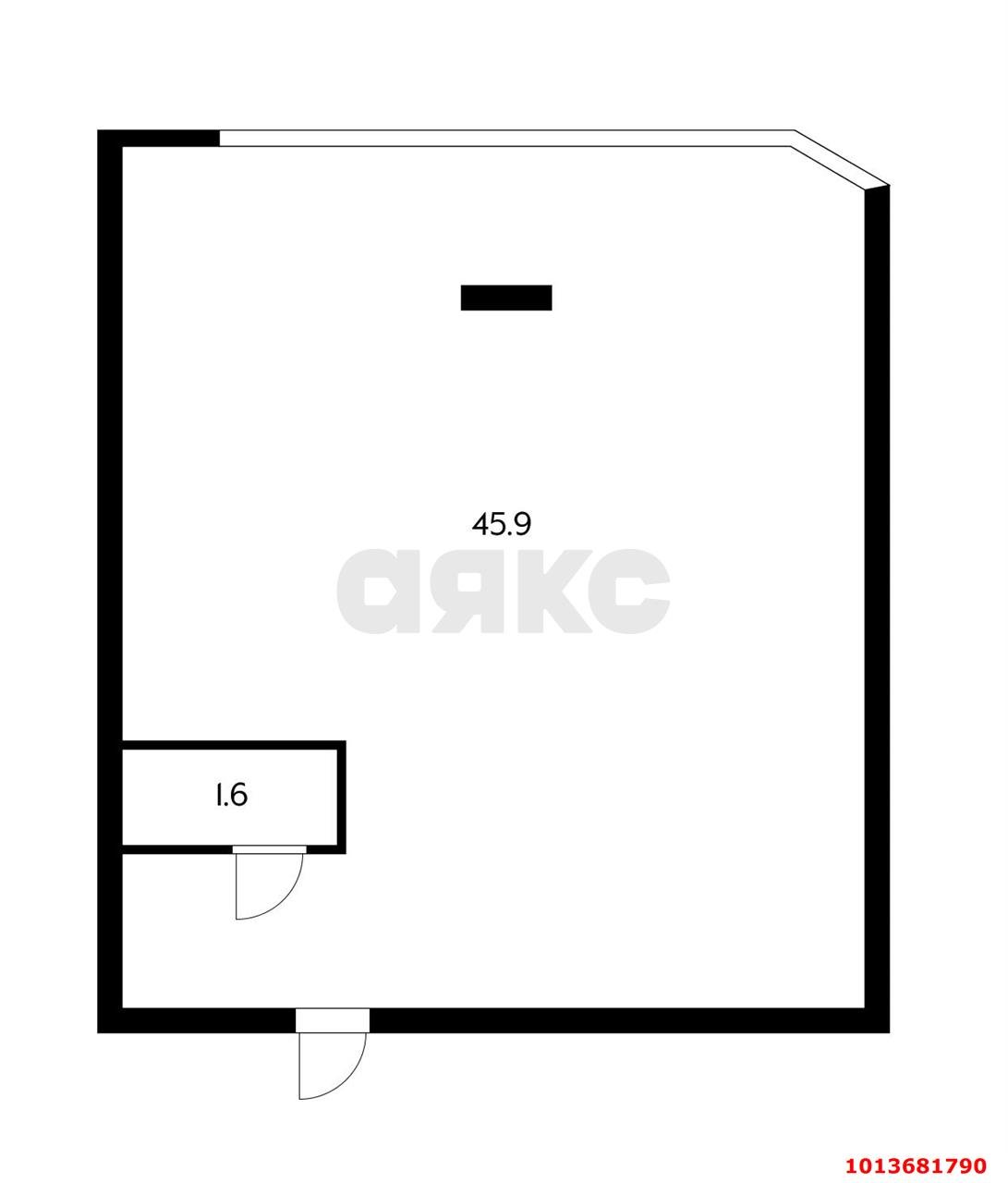 Фото №5: 1-комнатная квартира 44 м² - Краснодар, Губернский, ул. имени Героя Георгия Бочарникова, 12/1