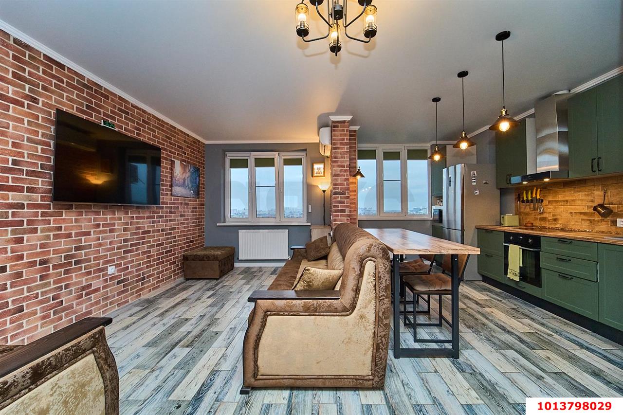 Фото №4: 1-комнатная квартира 36 м² - Краснодар, Прикубанский внутригородской округ, Калинино, Завод Радиоизмерительных Приборов, мкр. ЖК Акварели-2, ул. Тепличная, 62/1к6