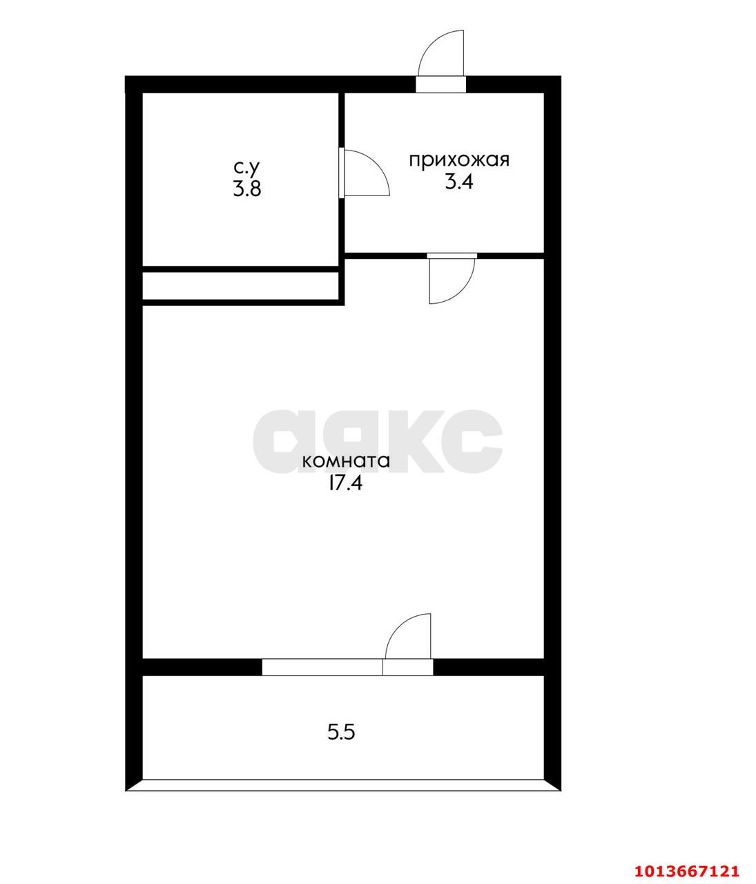 Фото №5: Студия 30 м² - Краснодар, Прикубанский внутригородской округ, ул. имени Героя Ростовского, 8к1
