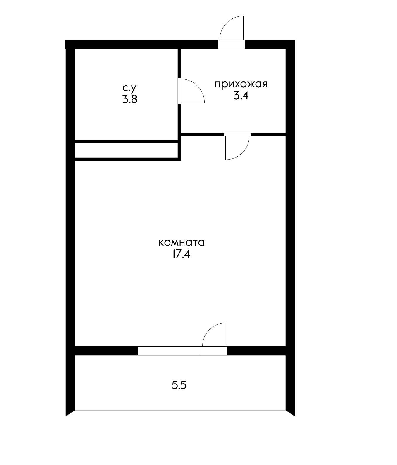 Фото №5: Студия 30 м² - Краснодар, Адлерский, Прикубанский внутригородской округ, мкр. жилой комплекс Ракурс, ул. имени Героя Ростовского, 8к1