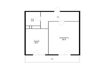 Фото №1: 1-комнатная квартира 45 м² - Краснодар, мкр. Гидростроителей, ул. Трудовой Славы, 43