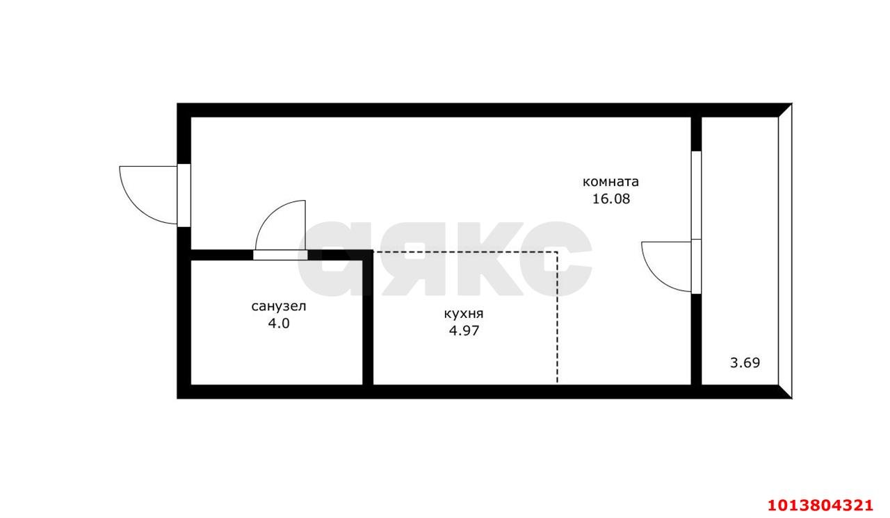 Фото №1: Студия 24 м² - Краснодар, Достояние, ул. Конгрессная, 27