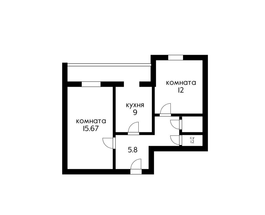 Фото №9: 2-комнатная квартира 49 м² - Краснодар, мкр. Западный внутригородской округ, ул. Красных Партизан, 541