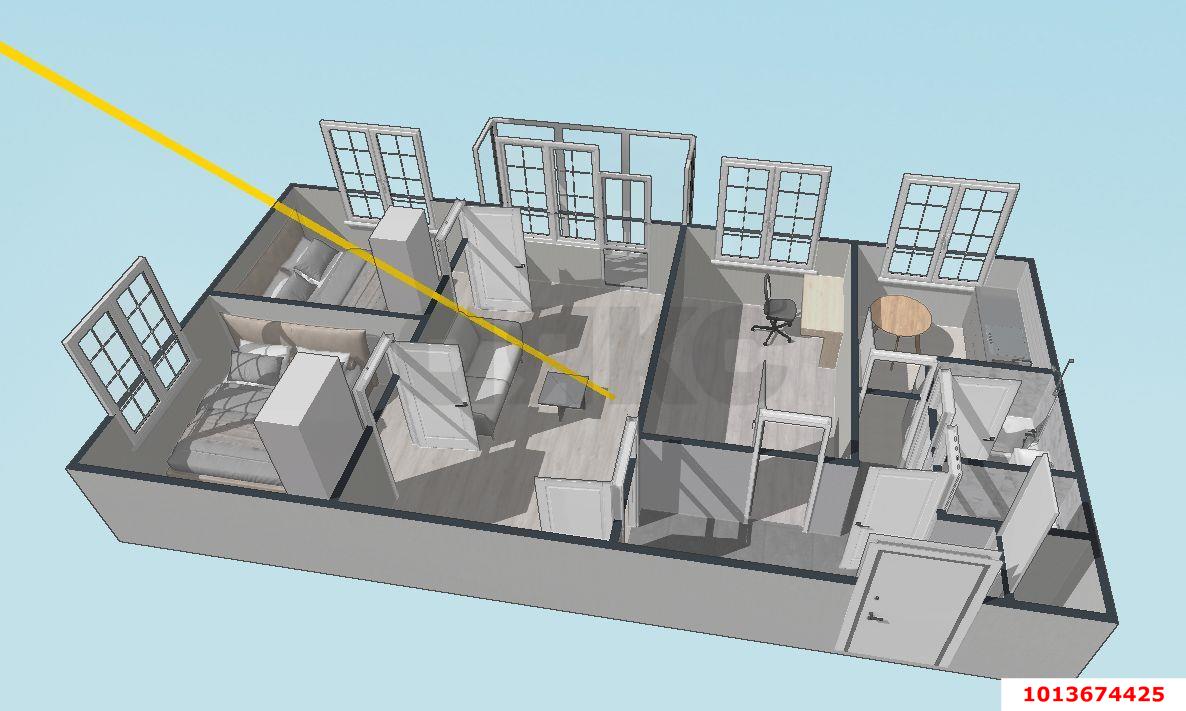 Фото №8: 4-комнатная квартира 59 м² - Краснодар, Фестивальный, ул. Гагарина, 93