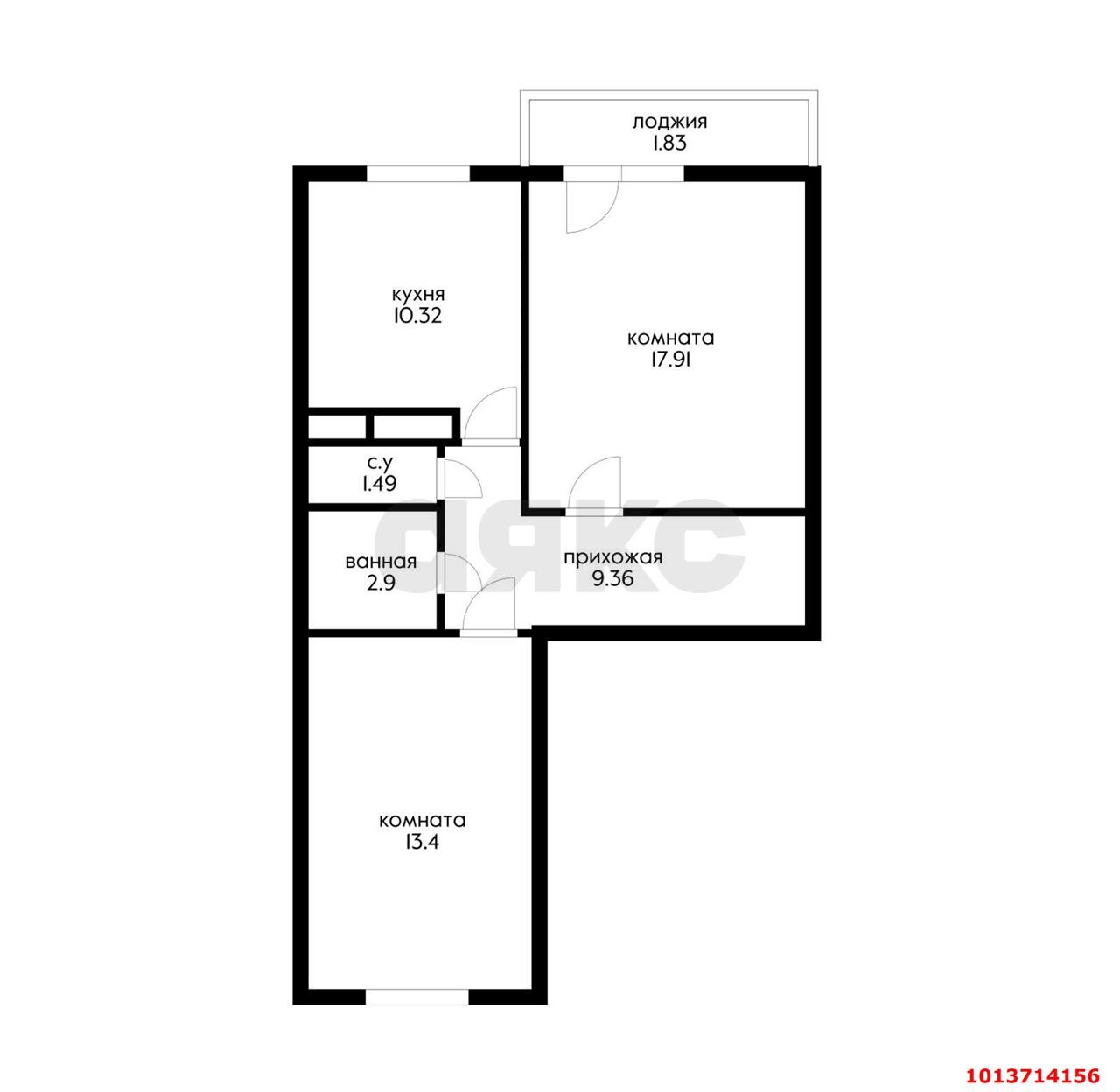 Фото №11: 2-комнатная квартира 55 м² - Яблоновский, ул. Гагарина, 192к5