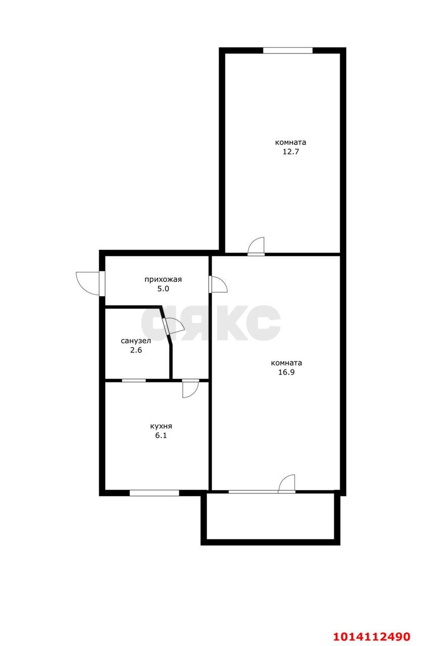 Фото №8: 2-комнатная квартира 43 м² - Краснодар, Завод Измерительных Приборов, ул. Курчатова, 6
