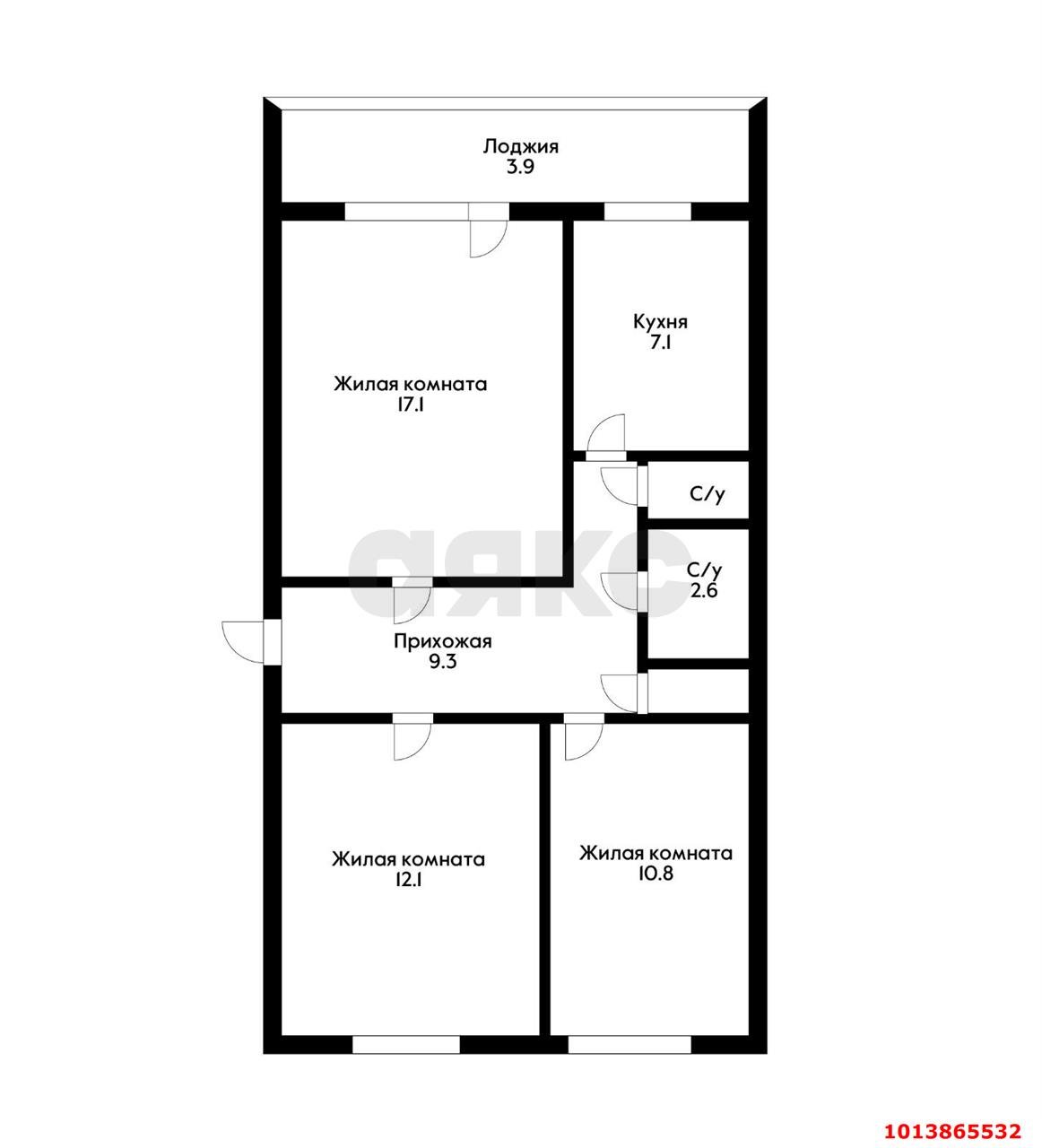 Фото №20: 3-комнатная квартира 64 м² - Яблоновский, ул. Лаухина, 17