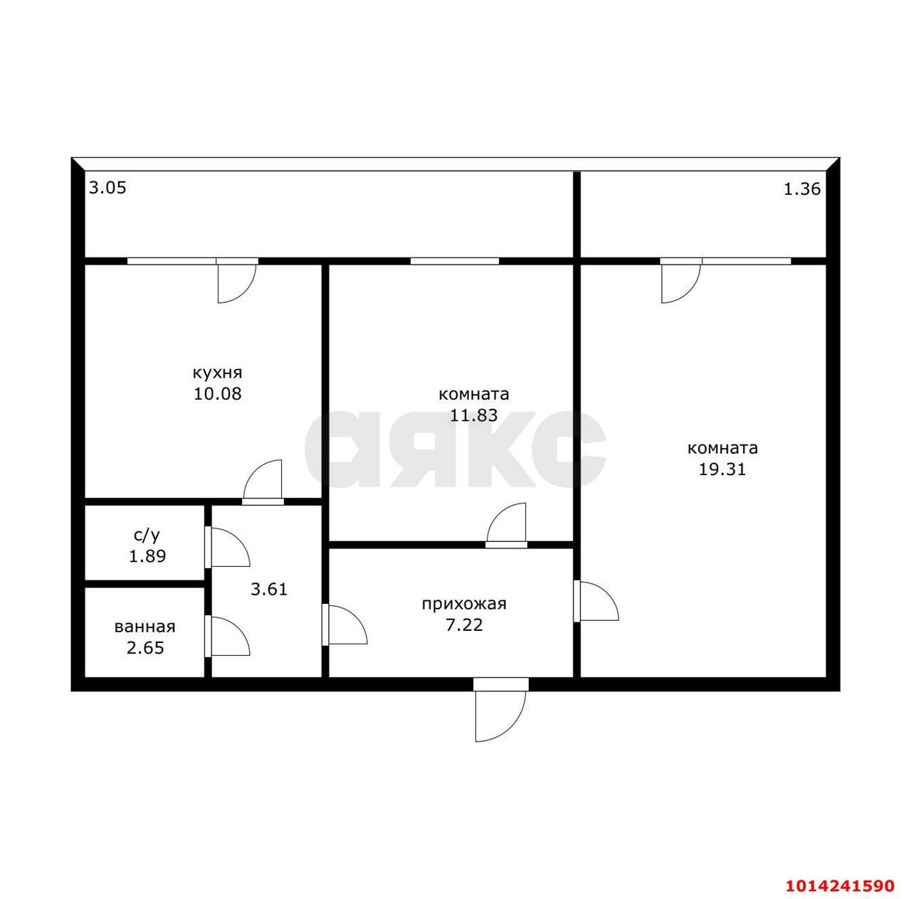 Фото №12: 2-комнатная квартира 61 м² - Краснодар, Пашковский, ул. Садовая, 13/2