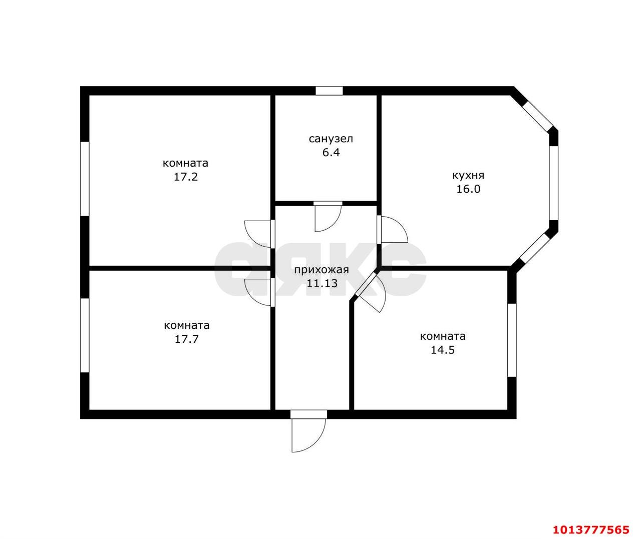 Фото №5: Дом <span class="whitespace-nowrap">86 м²</span> <span class="whitespace-nowrap">+ 4.5 сот.</span>, <span class="whitespace-nowrap">1 эт.</span> - Новотитаровская, ул. Луначарского, 186