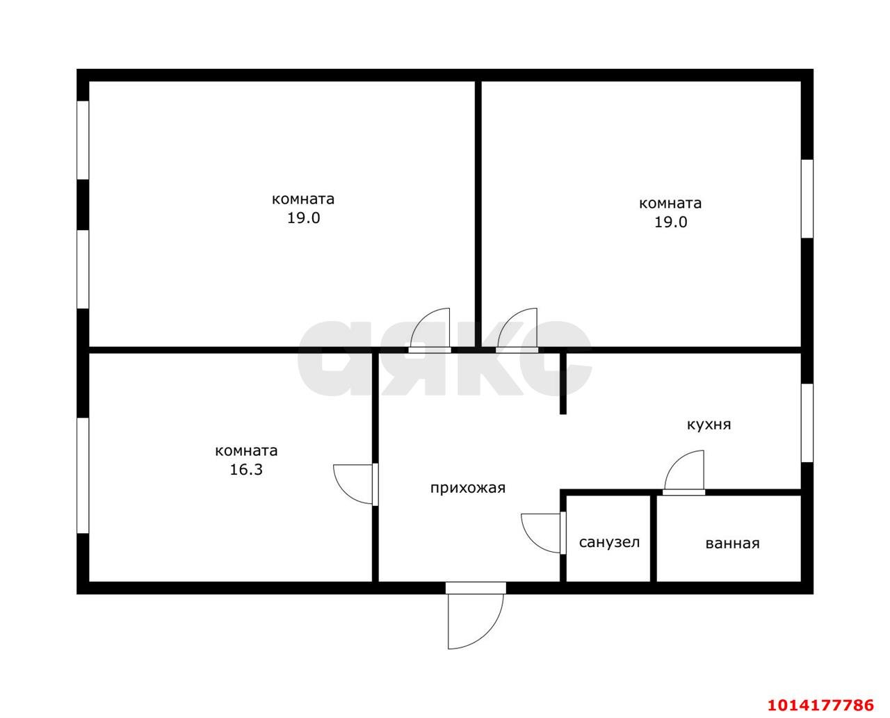 Фото №13: 3-комнатная квартира 74 м² - Краснодар, 40 лет Победы, ул. Клиническая, 10