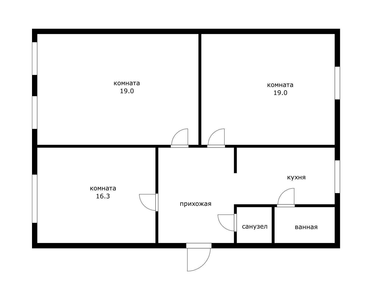 Фото №13: 3-комнатная квартира 74 м² - Краснодар, Центральный внутригородской округ, мкр. 40 лет Победы, ул. Клиническая, 10