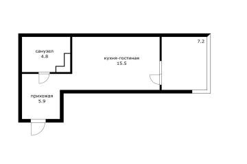Фото №1: Студия 33 м² - Краснодар, мкр. Любимово, 2