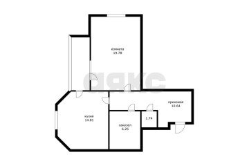Фото №1: 1-комнатная квартира 53 м² - Краснодар, мкр. Восточно-Кругликовский, ул. Черкасская, 61