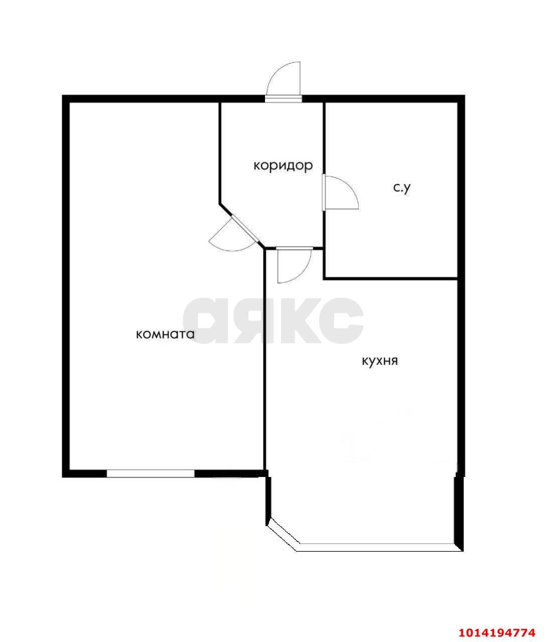 Фото №9: 1-комнатная квартира 38 м² - Краснодар, Славянский